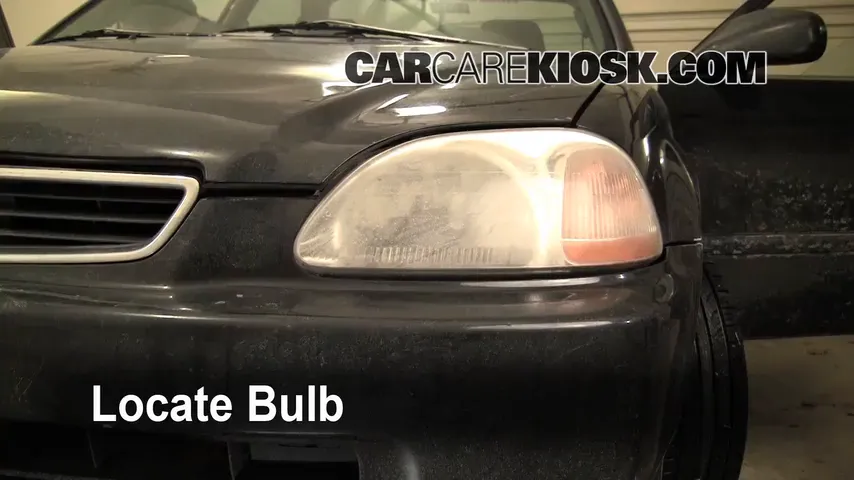 1997 Honda Civic LX 1.6L 4 Cyl. Lights Highbeam (replace bulb)